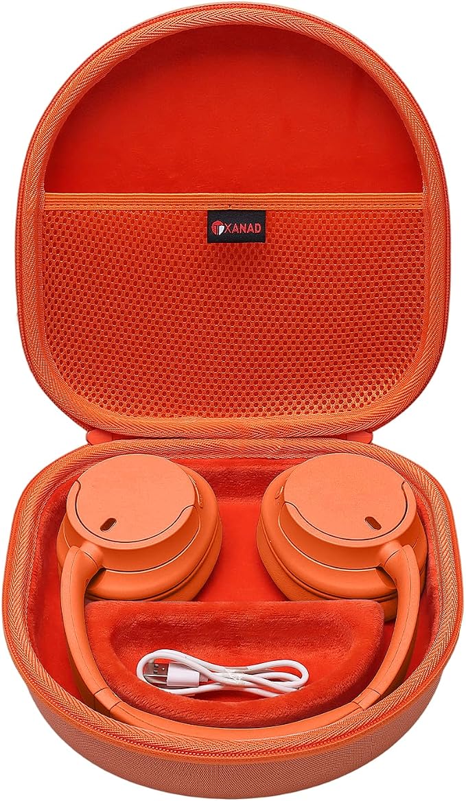 XANAD Audio Headset Case for Sony WH-CH720N WH-CH710N WH-CH700N Wireless Bluetooth Headphones Noise Reduction Orange - Image 1