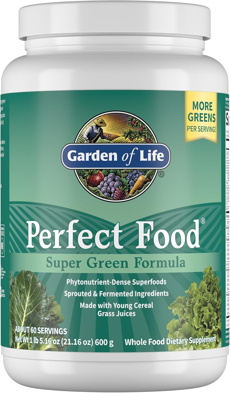 Perfect Food, Super Green Formula, 21,16 oz (600 g) - Garden of Life - Image 1