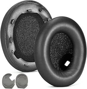 1000XM4 Replacement Earpads for Sony WH-1000XM4 Headphones Soft High Protein Leather Earpads with Superior Noise Isolating Memory Foam - Image 1