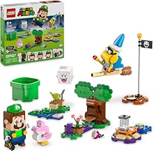 LEGO Super Mario Adventures with Interactive LEGO Luigi Toy, Nintendo Gift for 6 Plus Year Old Boys, Girls and Gamers, Garden Playset for Kids, with Pink Baby Yoshi Figure, 71440 - Image 1