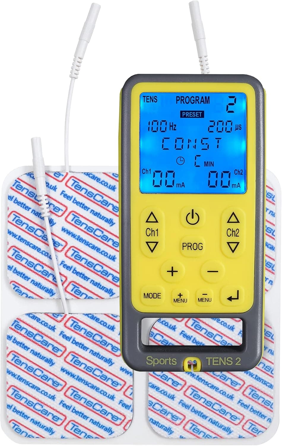 TensCare Sports Tens - Muscle Stimulator, TENS, EMS, Massage & Manual, Pain Relief, Muscle Toning & Relaxation