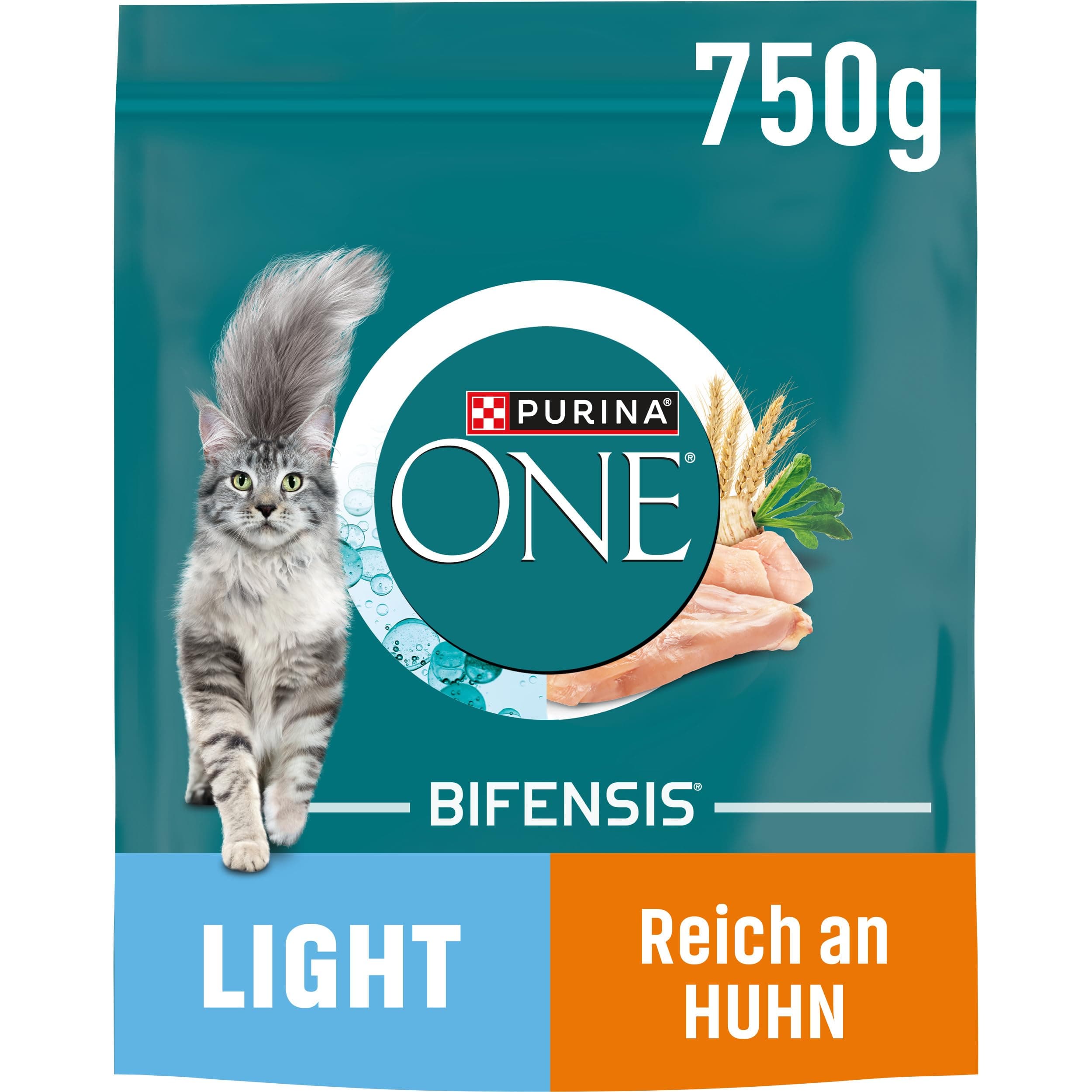 PURINA One BIFENSIS Light Nourriture sèche pour Chat Riche en Poulet Lot de 6 (6 x 750 g)