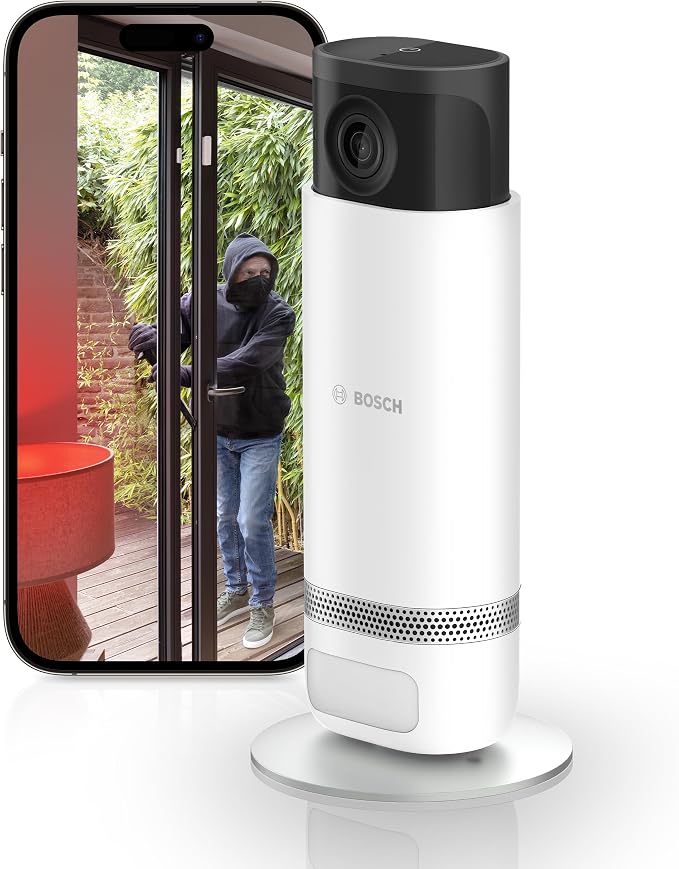 Bosch Smart Home - Eyes II Indoor Camera, Wi-Fi Surveillance Camera with Intelligent People Detection, Audible Alarm Siren and Privacy Mode, Compatible with Amazon Alexa - Image 1