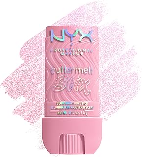 NYX Professional Makeup Buttermelt Highlighter Stix - Stick onctueux - Effet glowy - Texture ultra-fondante - Tenue 8H - Fini naturel sans effet gras - Teinte : My Melt Era - Image 1