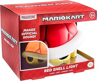 Super Mario Red Shell Lamp with Sounds – Official Nintendo Merchandise, Gaming Home Decor, Game Room Lamp - Image 1