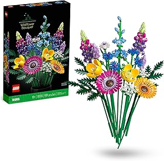 LEGO Botanicals Bouquet de Fleurs Sauvages - Plantes Artificielles avec Coquelicots et Lavande - Activité Manuelle pour Adulte - Idée Cadeau pour Femme ou Homme - Edition 2023-10313 - Image 1