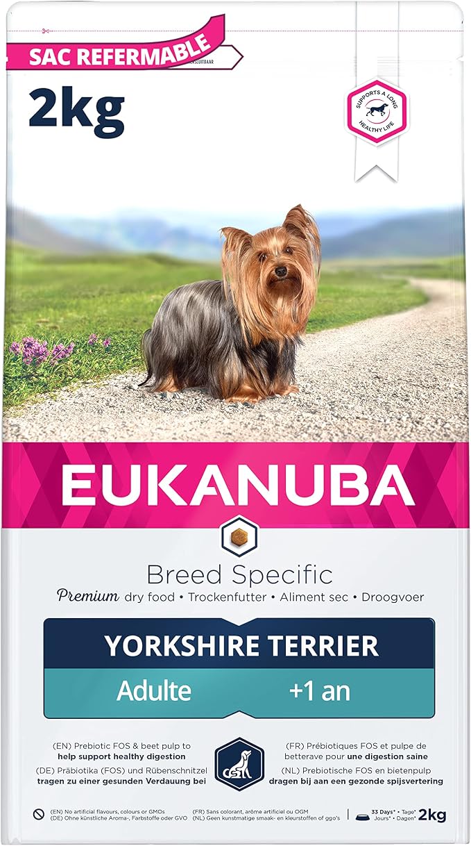 Eukanuba Dog Dry Food Yorkshire Terrier Chicken 2kg - Image 1