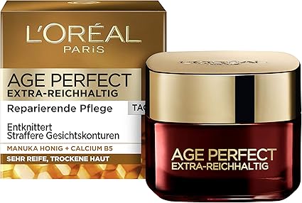 L'Oréal Paris Age Perfect Manuka Honig Extra Rich Day Cream for Very Dry Skin 50ml - Image 1