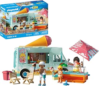 Playmobil | Vacation on The Beach | Ice Cream Truck avec Surfshop | Jouets à partir de 4 Ans | Cadeau pour Enfants | Encourage la créativité | Aventure à la Plage avec Figurines & véhicule | 71904 - Image 1