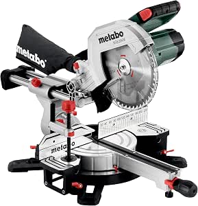 Metabo KGS 254 M 613254000 mitre saw with precision cut line, 254 mm blade and pull function, 2 m cable - Image 1