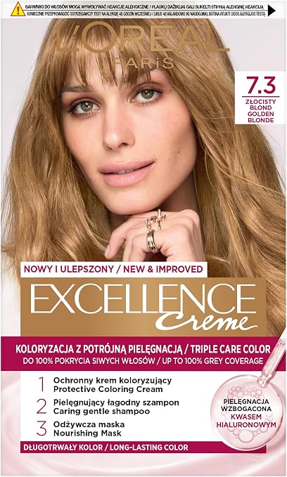 L'Oréal Paris Excellence Hair Colour 7.3 Golden Blonde - Image 1