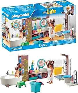 Playmobil 71611 Salle de Bains avec Douche et Baignoire - MyLife - Comprend Deux Personnages et des Accessoires - Dès 4 Ans - Image 1