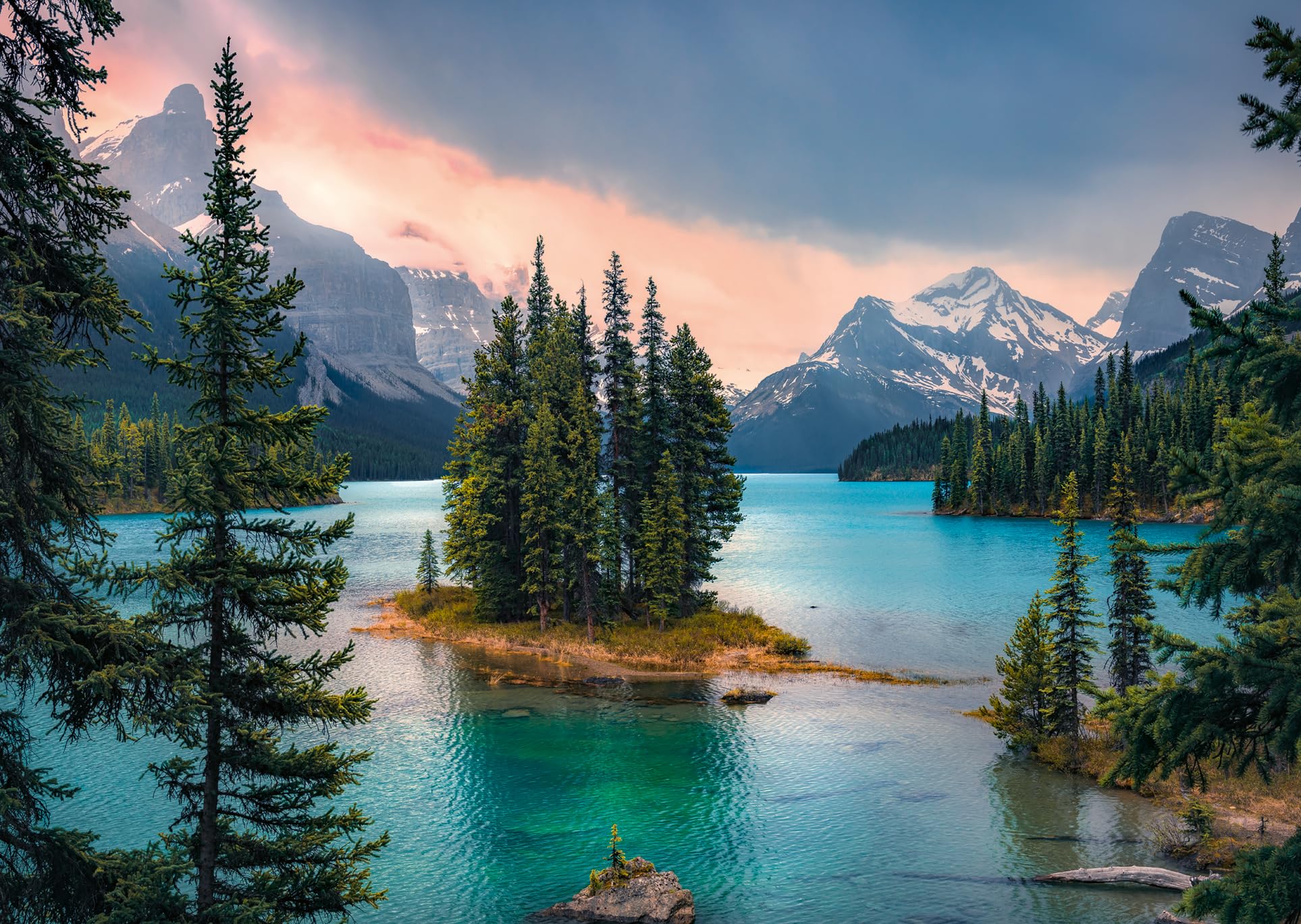 Ravensburger - Adult Jigsaw Puzzle - 1000 piece puzzle - Canada, Maligne Lake - Adults and Children from 14 years old - High quality puzzle - 80495 - Escape - Image 1