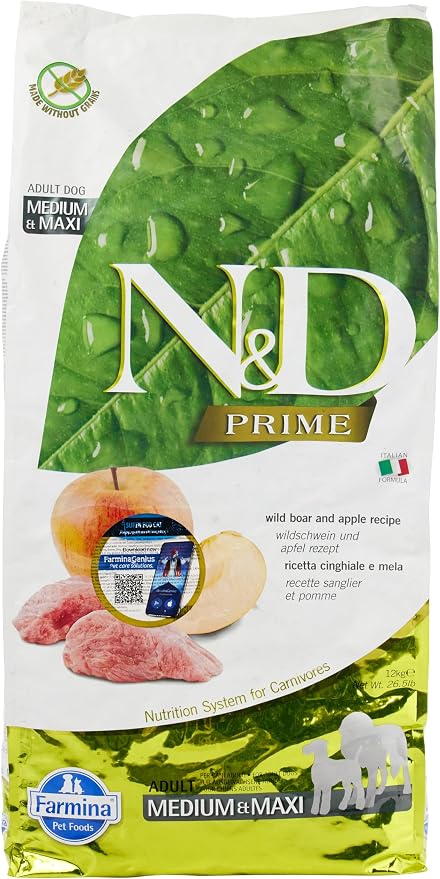 N&D Prime Dog Med/Max SANGL. bag/12kg Food FARMINA - Image 1
