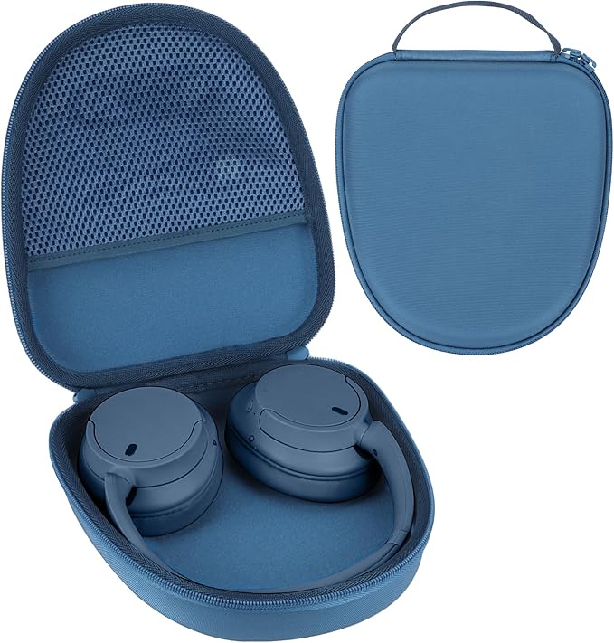 Hard Protective Case for Sony WH-CH720N/CH520/H910N/CH700N/CH500/XB900N/CH710N/XB910N Headphones (Dark Blue) - Image 1