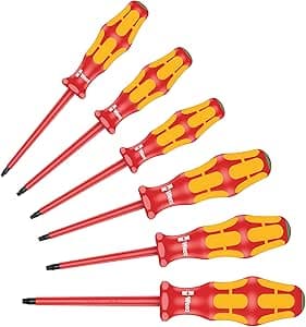 Wera 05133356001 Screwdriver Set VDE 167i/6 6 Pieces Torx (German Import)