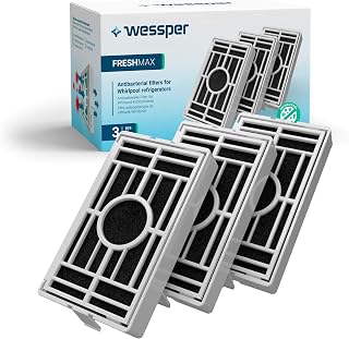 Pack of 3 - Antibacterial Fridge Filter for Whirlpool, Indesit, IKEA, KitchenAid, Hotpoint Fridge - Air Treatment - Compatible with Microban ANT001, ANT-001, ANTF-MIC, 481248048172 - Image 1