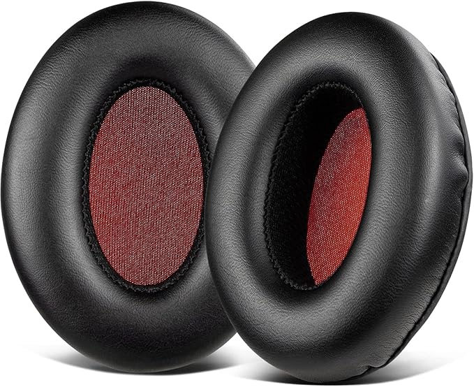 SOULWIT Leather Protein Foam Cushion Pads for Sennheiser Momentum 1.0 Wireless On/Around Ear Headphones, Earpads with Memory Foam Sound Insulation - Image 1
