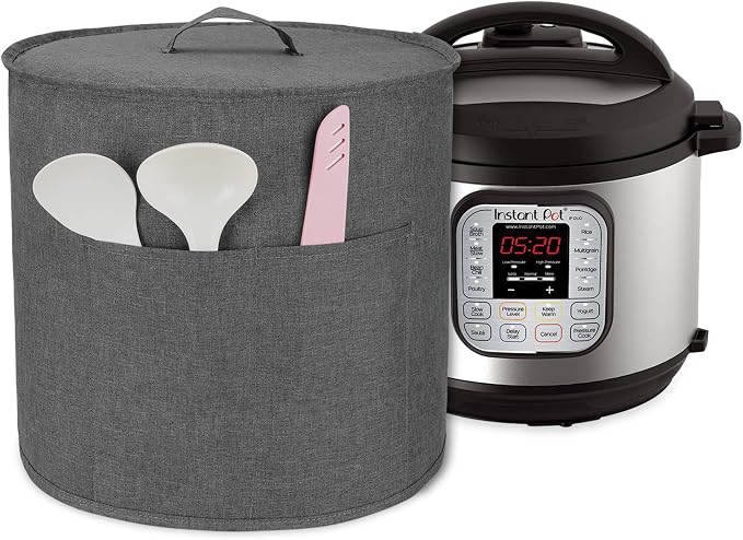 Luxja Cover for Instant Pot IP-DUO60, Protective Cover for 6 Litre Electric Pressure Cookers and Accessories, Grey - Image 1