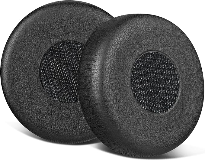 SOULWIT Replacement Ear Pads for Jabra Evolve 65/40/30/20, Evolve 65UC 65MS/40UC 40MS/ 30US 30MS 30II/20SE 20UC 20MS Headset, High Density Foam - Black - Image 1
