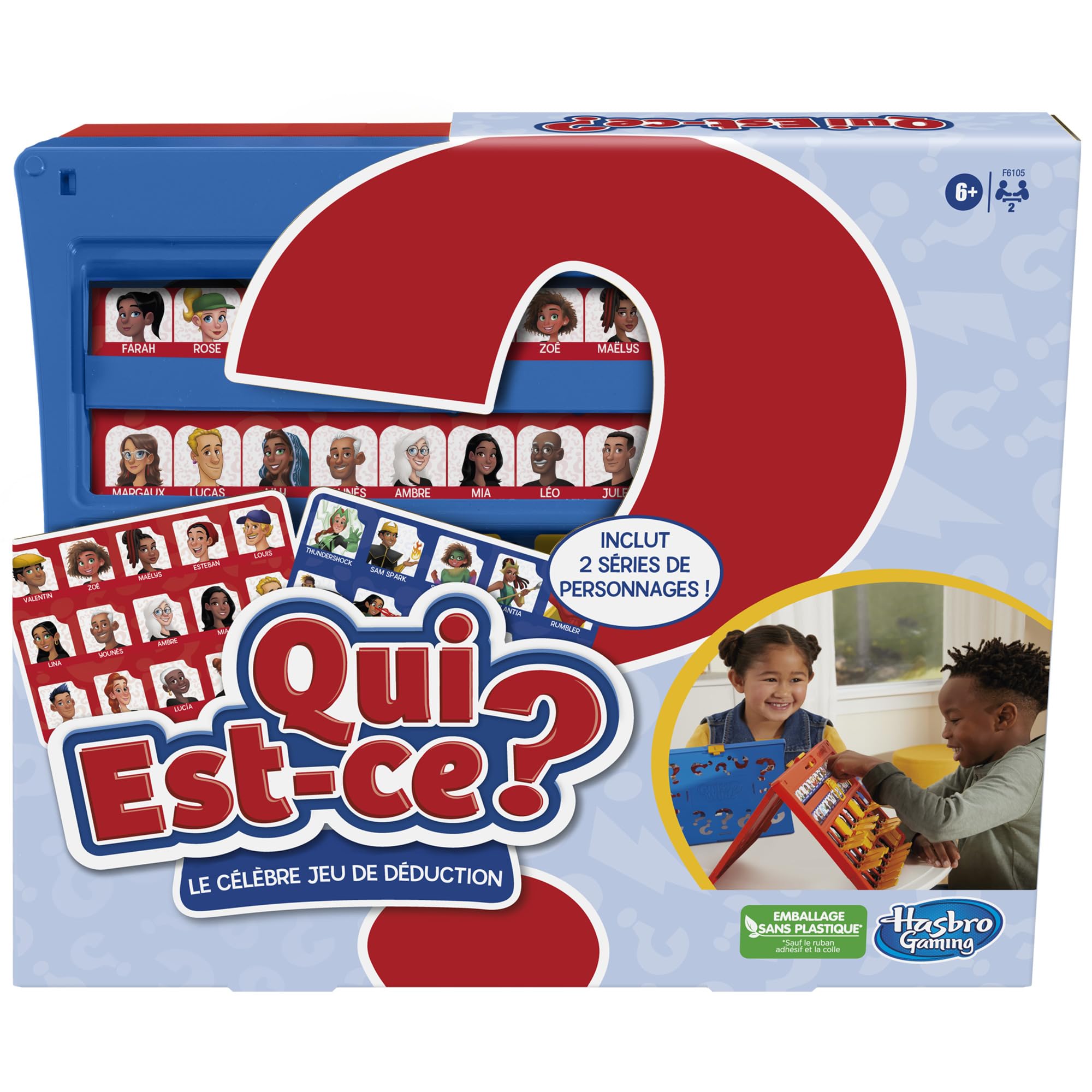 Hasbro Gaming Who is it? Famous Children's Deduction Activity Board Game for 2 Players Age 6+ - Image 1