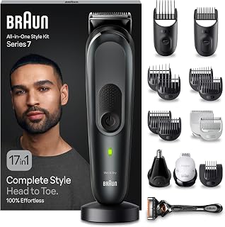 Braun Tondeuse Tout-En-Un Series 7 MGK7491, 17-en-1 Kit Pour Barbe, Cheveux, Corps & Bien Plus - Image 1