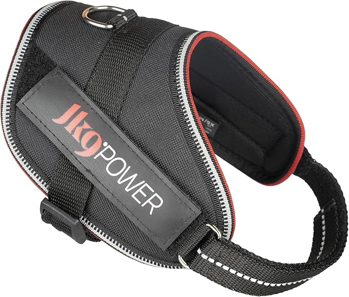 Julius-K9 Red Line Dog Harness with Patches without Handle Size XS/Mini Red Line - Image 1