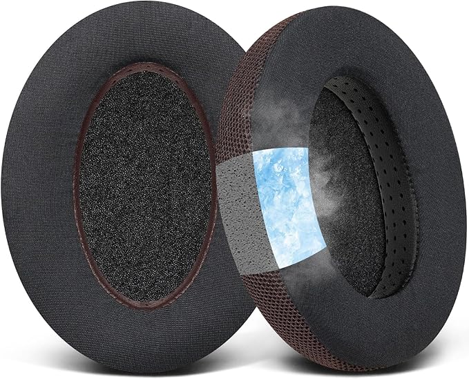 SOULWIT Cooling Gel Foam Cushion Pads for Sennheiser HD650, HD660 S, HD600, HD6XX, HD58X, HD580, HD565, HD545, HD535 Headphones with Noise Insulation Memory Foam - Image 1