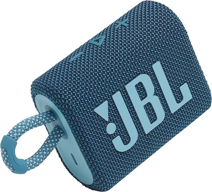 JBL Go 3: Portable Speaker with Bluetooth, Built-in Battery, Waterproof and Dustproof Function Blue JBLGO3BLUAM - Image 1