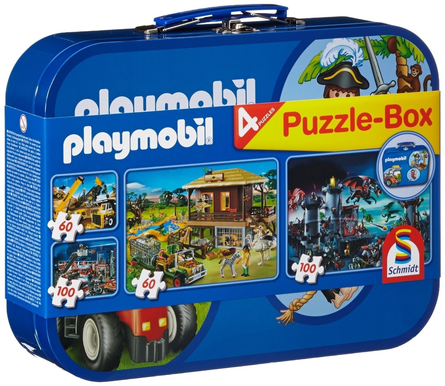 Playmobil - Playmobil. PS55599. Puzzle-Box. 4 puzzles. 2 x 60,2 x 100 - Image 1