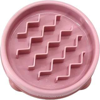 Outward Hound Fun Feeder Slo Bowl - Slow Feeder Dog Bowl - No Bloat - No Choke - Small - Pink - Image 1