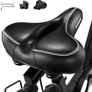 DAWAY C30 Selle de vélo surdimensionnée Confortable - Compatible avec Les vélos Peloton, d'exercice, de Montagne ou de Route, Remplacement de Selle de vélo Extra Large pour Homme Femme Confort - Image 1