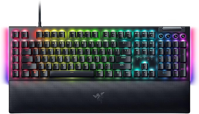 Razer BlackWidow V4 (Green Witches) Mechanical Gaming Keyboard with Razer Chroma RGB (6 Dedicated Macro Keys, Dual Injection ABS Keys) US-Layout | Black - Image 1