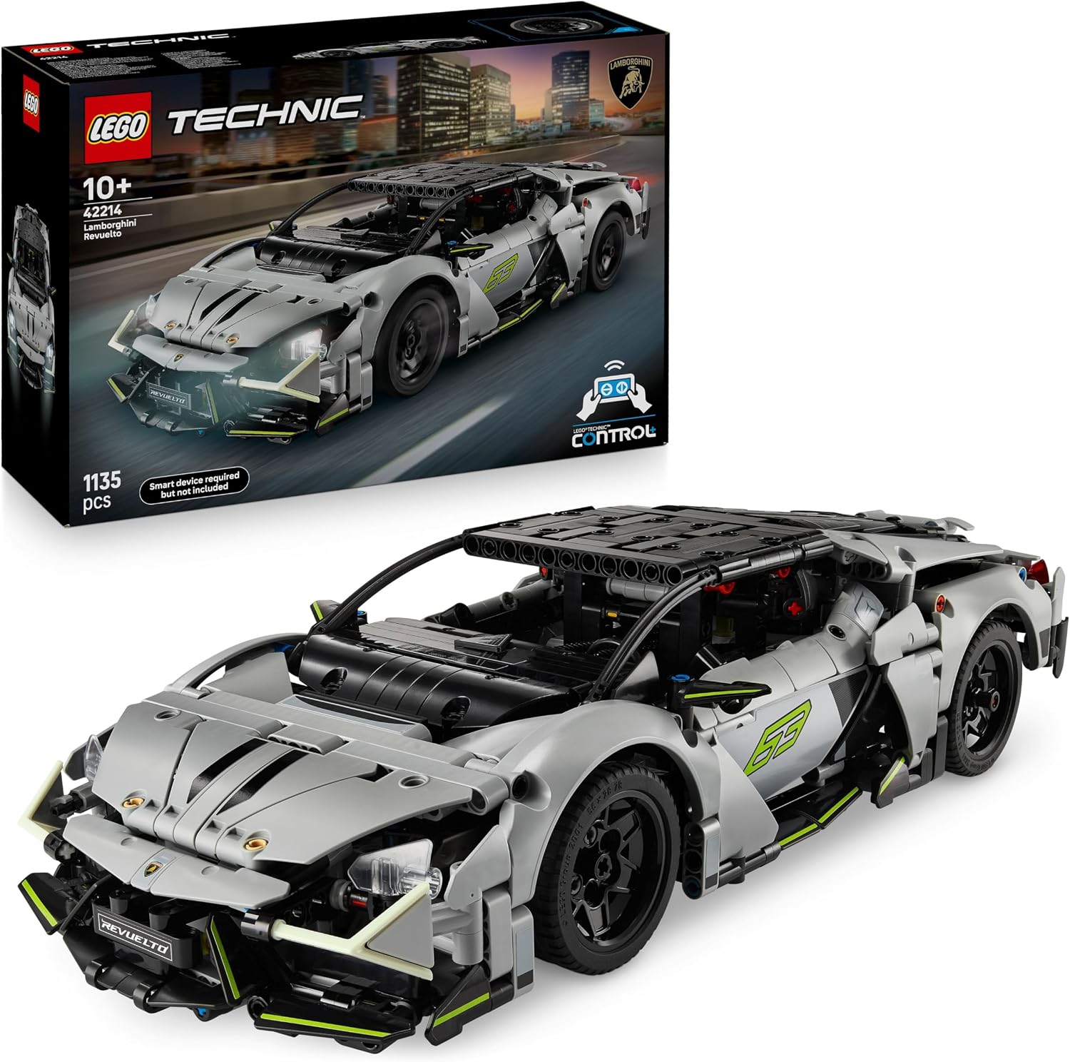 LEGO Technic Supercar Lamborghini Revuelto - Jouet de Construction - Voiture Télécommandée - Maquette avec Phares, Direction & Batterie Rechargeable - Cadeau pour Garçon dès 10 Ans 42214 - Image 1