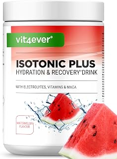 Isotonic Plus Drink - 1050g Boisson isotonique en poudre – avec glucides, électrolytes, vitamines et maca - formule hydratation & récupération (Watermelon) - Image 1