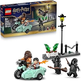 Harry Potter Hagrid and Harry Escape from Privet Drive – Motorcycle Toy with 4 Minifigures Including 2 Death Eaters – Street Decor – Gift for Boys or Girls from 8 Years and Above & Fans 76459 - Image 1