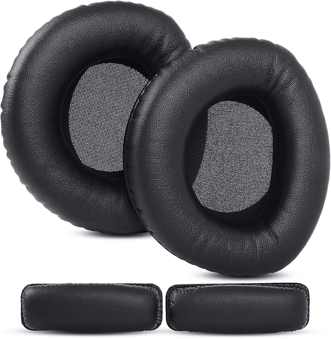 Replacement Ear Pads Protein Leather HDR160 HDR170 RS160 RS180 Compatible with Sennheiser HDR160/170/180 RS160/170/180 Wireless Headphones - Image 1