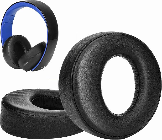 SOULWIT CECHYA-0083 Foam Cushion Pads for Sony Gold Wireless PlayStation PS4 Headset, for Version 2014, Model CECHYA-0083 - Image 1