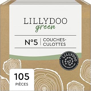 LILLYDOO green - Couches-culottes respectueuses de l'environnement, Taille 5 (12-17 kg), Box mensuelle (105 pièces) - Image 1