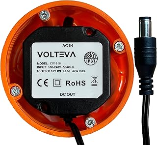 Bloc d'alimentation encastré pour Amazon Echo Show 15, Echo Show 21, Echo Show 8, Echo Show 10, Echo (3e/4e génération), Echo Show (2ème génération), Echo Plus (2ème génération) | 18 V CC 1,67 A avec - Image 1