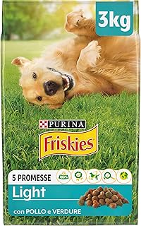 Friskies Purina Light Croquettes Chiens avec Poulet et Légumes, 4 Boîtes de 3 kg - Image 1