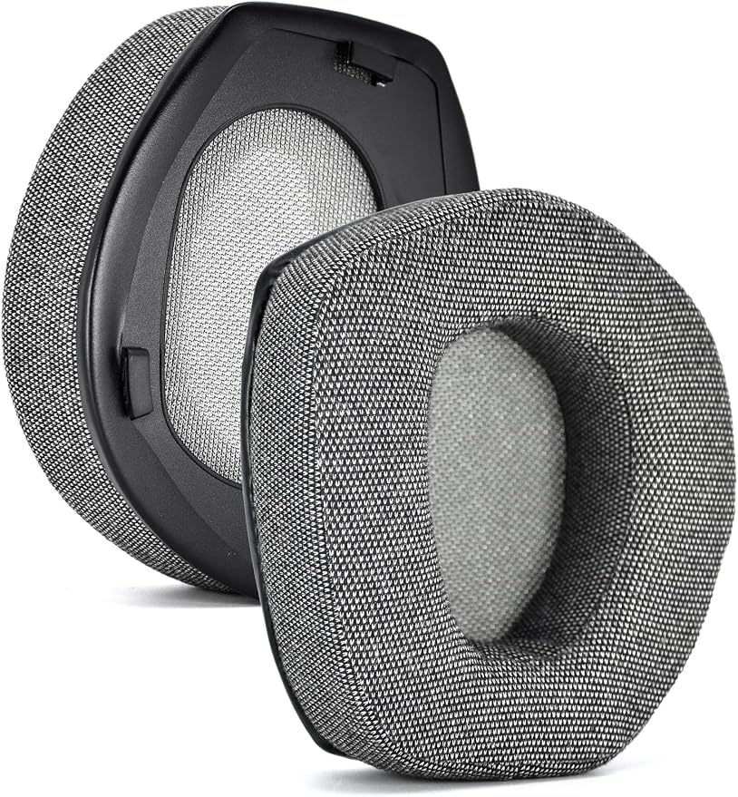 INF Comfort Linen Replacement Ear Pads for Sennheiser HDR RS 165/175/185/195, Linen Material + Memory Foam, Improved Sound Experience - Image 1