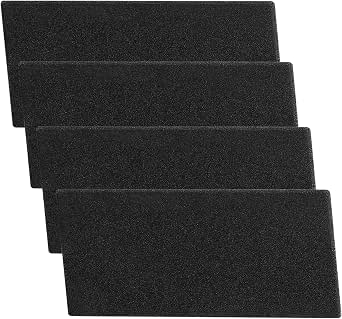 Bauknecht Privileg Whirlpool HX 481010354757 Tumble Dryer Filter with Heat Pump, 225 x 107 x 8 mm, Sponge Filter, Filter Mat (4 Pieces) - Image 1