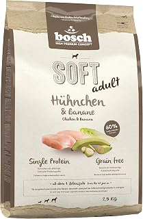 bosch HPC SOFT Chicken and Banana Semi-Wet Dry for Adult Dogs of All Breeds - Monoprotein - Grain-Free - 1 x 2.5 kg - Image 1