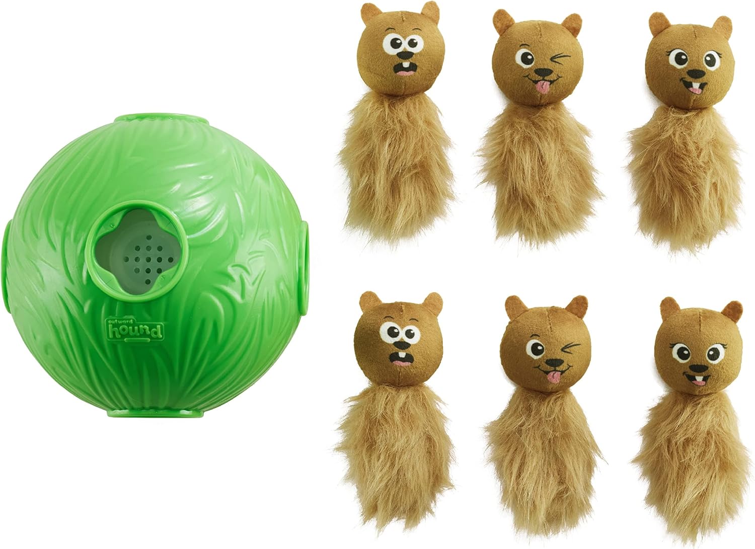 Outward Hound Nina Ottosson by Dog Snuffle N' Treat Ball GRN - Image 1