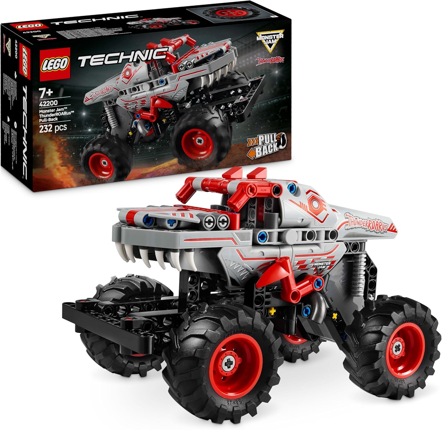 LEGO Technic Monster Jam ThunderROARus à rétrofriction - Maquette de Camion Dinosaure pour garçon et Fille dès 7 Ans - Jeu créatif et idée Cadeau pour Amateurs de Voitures et de mécanique 42200 - Image 1