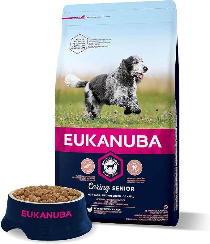 Eukanuba Senior Dog Dry Food For Medium Breed Chicken 3 kg - Image 1