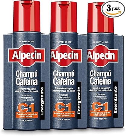 Alpecin Alpecin C1 Caffeine Shampoo 3 x 250ml | Hair Loss Shampoo for Men with Caffeine | Hair Loss Treatment | Hair Loss Shampoo for Men