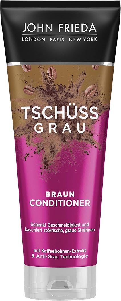 John Frieda Braun 26244 - Goodbye Grey Conditioner - Gives Flexibility and Conceals Grey Highlights - With Coffee Bean Extract - 250ml - Image 1