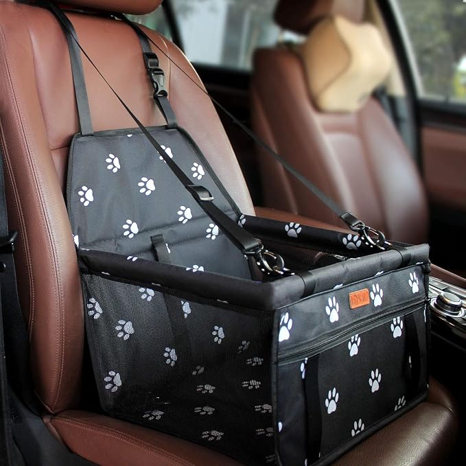 BYGD Dog Booster Seat with Leveling Support Rod, Dog Car Seat Suitable for Small and Medium Size Pets. - Image 1